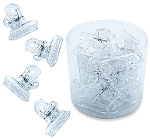 Kit com 36 Presilhas Transparente Curvatura C para Unhas Gel, Pequeno