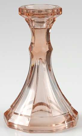 Vintage Glass Candlestick Pair