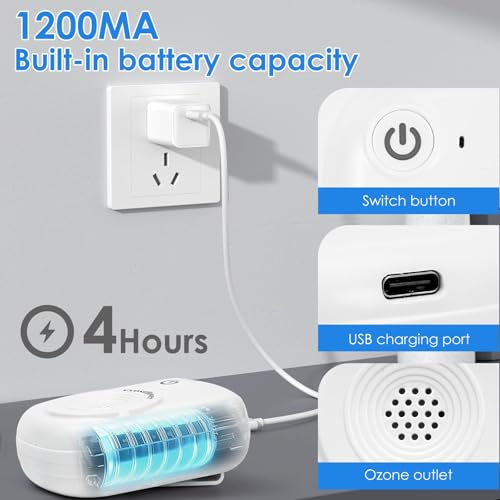 Mini generador de ozono portátil para purificar aire miniatura 4