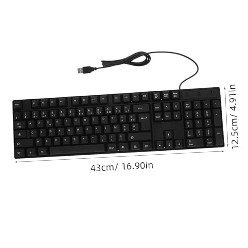 Teclado cable USB de 104 teclas con teclado numérico para trabajar de forma fluida 2