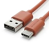 CELIMS - USB-C auf USB-C Kabel | 1,5 m | Fast Charge | 480 Mbps | 3 A | 60 W | Terracota