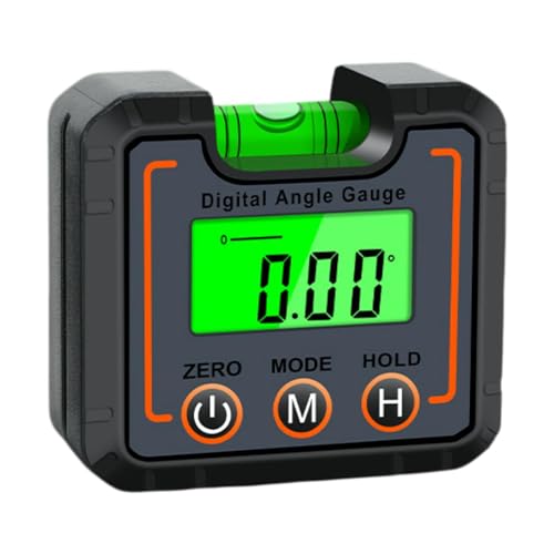 LOVIVER Medidor de ángulo Digital, buscadores de ángulo de nivel, inclinómetro Universal portátil, transportador de ángulo para construcción, carpintería, con Luz de Fondo