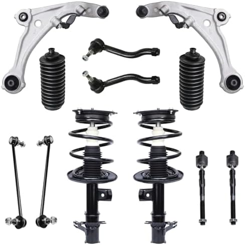 Detroit Axle Front Struts Kit Replacement with coil springs and front control arms