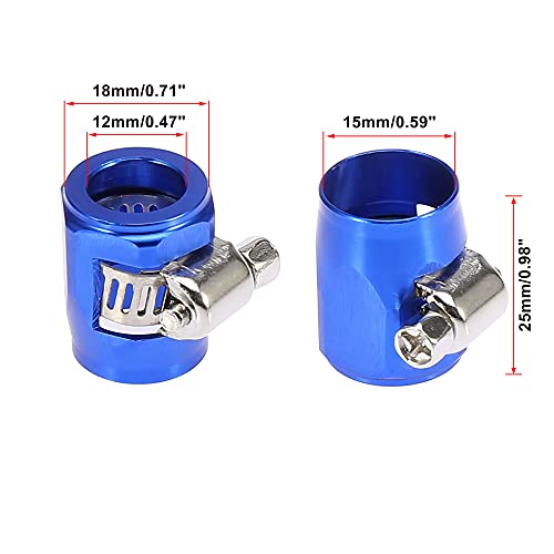 Abrazaderas de goma para manguera AN6 con adaptador de tornillo hexagonal 4