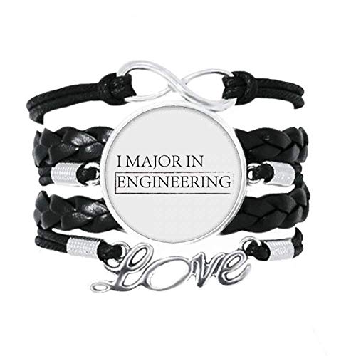 Bracelet en cuir torsadé confortable qui ne s'use pas pour ingénieur