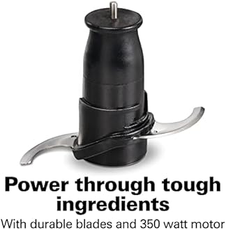 Hamilton Beach (72850) Food Processor Mini Chopper, 3 Cup, Electric, Black, 350 Watts, Pack of 1