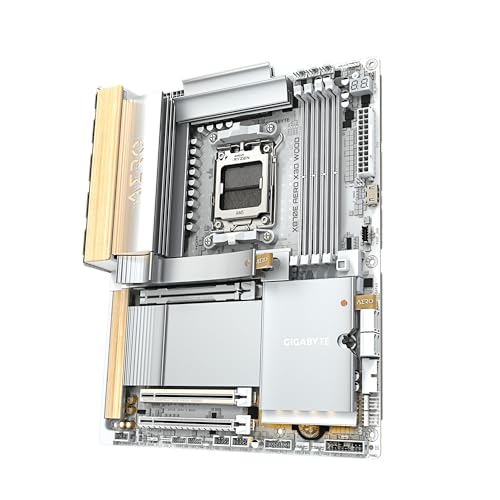 Image of GIGABYTE X870E AERO X3D Wood AMD AM5, ATX, Supports AMD Ryzen 9000 /8000 /7000 Series Processors, DDR5, 16+2+2 Total Power Phase, 4X M.2, PCIe 5.0, USB4 Type-C, WIFI7, Dual 5 GbE LAN, 5 Year Warranty