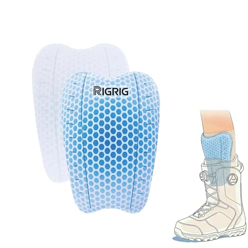 Best Ski Boots to Prevent Shin Bang: Top Shin Guards Reviewed 13 Rigrig Ski Shin Guards Gel Pads - Reusable Adhesive Ski Boot Shin Pads & Snowboard Shin Protectors, Pressure Relief Skiing Shin Pads for Ski Boot Padding, Adult Ski Protective Gear,2Pcs