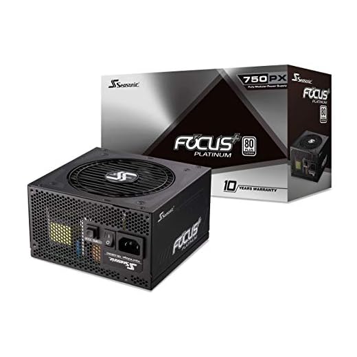 Seasonic FOCUS PX-750 | 750W | 80+ Platinum | Full Modular | ATX Form Factor | Low Noise | Premium Japanese Capacitor | 10 Year Warranty | Nvidia RTX 30/40 Super & AMD GPU Compatible (Ref. SSR-750PX)