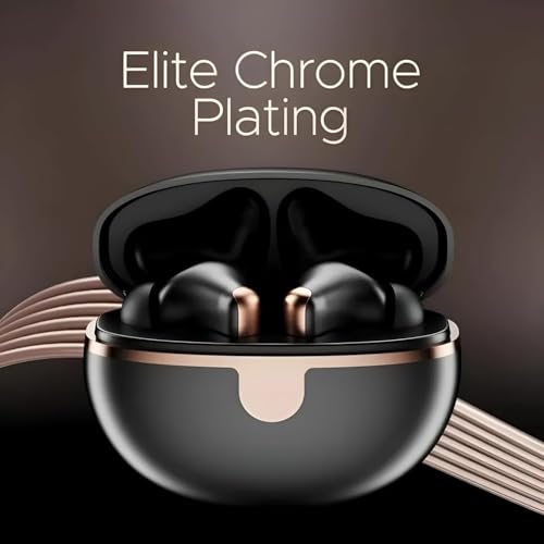 Image of Original Earbuds for Boat 161 Elite Wireless Bluetooth Earbuds with Built-in Microphone, HD Stereo Audio, Quick Charging Feature, 50H Playback & Bluetooth v5.3 (Black) for Smart Phone Smart TV