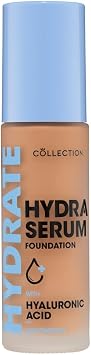 Collection Cosmetics Hydra Serum Foundation, Breathable Formula for Glowy Skin, 30ml, Medium Caramel