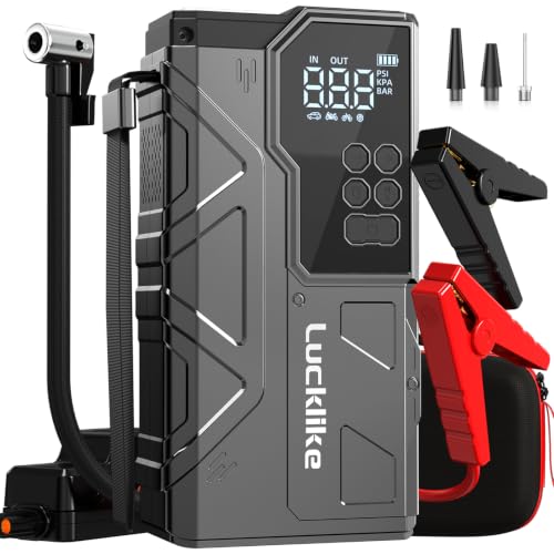 Image of 7000A 150PSI Car Battery Jump Starter with Air Compressor, 12V Jump Box