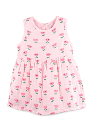 Image of Kidbea Bamboo Cotton Baby Girl Dress, Sleeveless Casual Wear Girls Frock