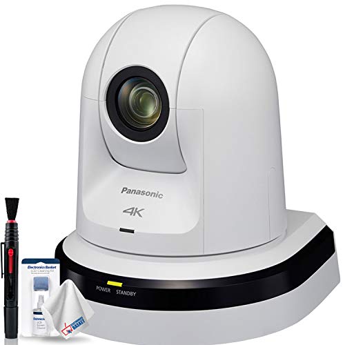 Panasonic AW-UE70 4K Integrated Day/Night PTZ Indoor Camera (White) + Lens Cleaning Set