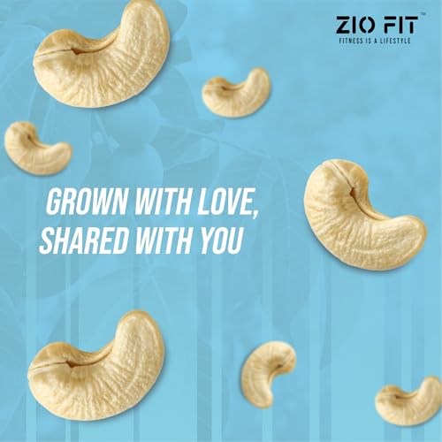 Image of Ziofit Indian Whole Cashews | 200g (Buy 1 Get 1 Free) | Nutritious Dry Fruit | Healthy Snacks, Rich in Nutrients | Protein | Fiber | Vitamins, Roasted | Nutritious & Delicious Healthy Snack | Gluten Free | Cashews Rich in Protein | Magnesium and Phosphorus | Plant Protein & Rich in Minerals & Vitamins.