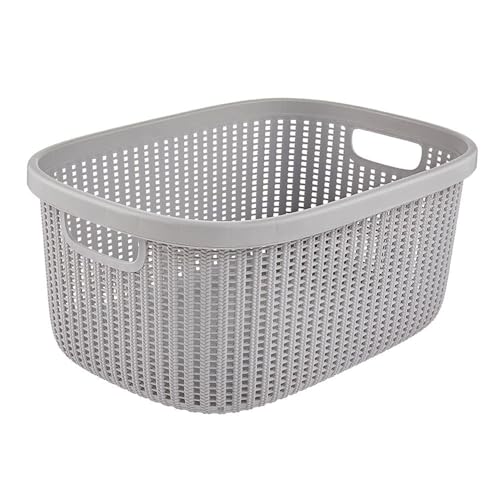 keeeper Wäschekorb in Strick-Optik, Seitengriffe,...