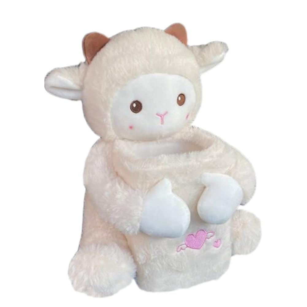 CTRLZS Car Tissue Box Bin 2-in-1 Cute Car Paper Box Inside the Decoration Animal Shape Storage Box