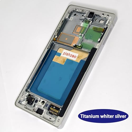 Image of OEM 6.9 inch Super Amoled Digitizer for Samsung Galaxy S25Ultra 5G Screen Replacement SM-S938U U1 Touch Display, Full HD Assembl US Version with Titanium White Silver Frame +Ultrasonic Fingerprint