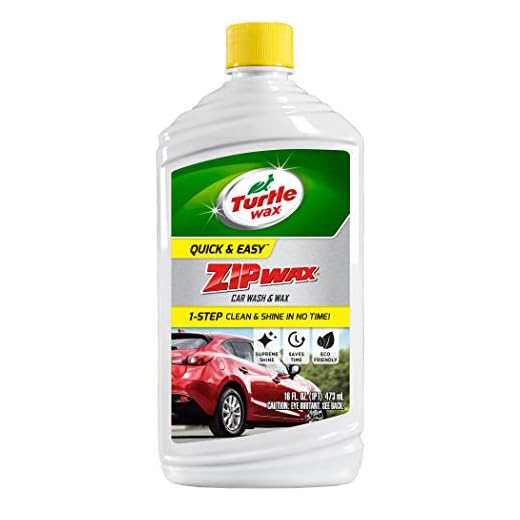 Turtle Wax T-75A Zip Wax Car Wash and Wax - 16 Fl Oz., Clear