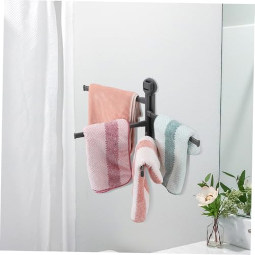 Porte-serviettes à ventouse rotatif support mural salle de bain sans perçage