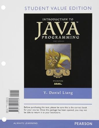 Introduction to Java Programming, Brief Version, Student Value Edition ...