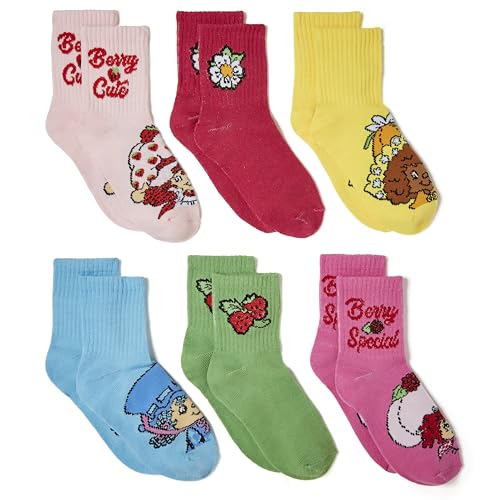 Strawberry Shortcake Girls 6 Pack Capri Socks