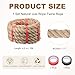 MECCANIXITY Battle Rope 15ft x 1.1 Inch Jute Heavy Fitness Training Gym Climbing Rope Exercise Workout Ropes for Strength Training Home Workouts Sport