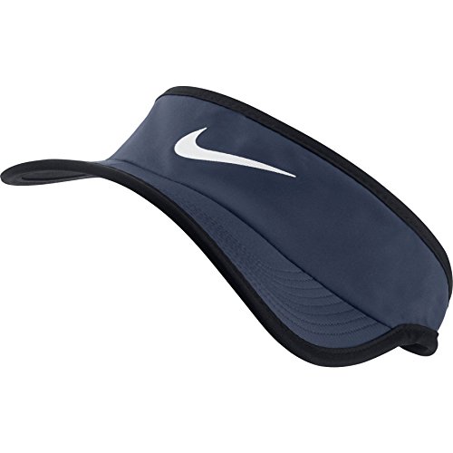Nike Men's Featherlight Visor Midnight Navy/Black/Midnight Navy/White Hat One Size Nike Men's Featherlight Visor Midnight Navy/Black/Midnight Navy/White Hat One Size