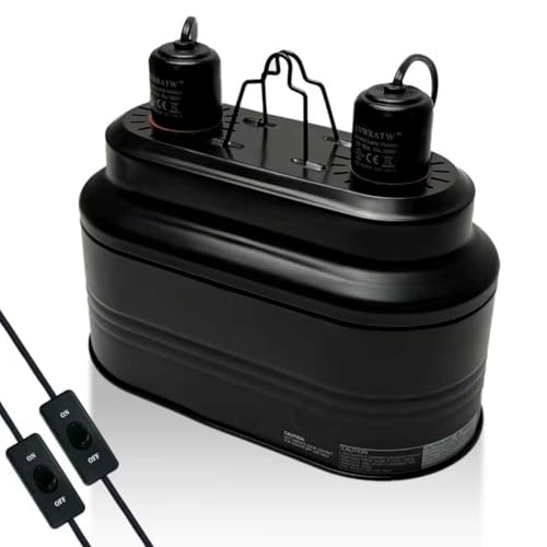GVWRATW Reptile lamp Maximum 160W Each Reptile hot lamp Comes with a Separate Switch Suitable for Lizards Turtles Snakes and Amphibians.