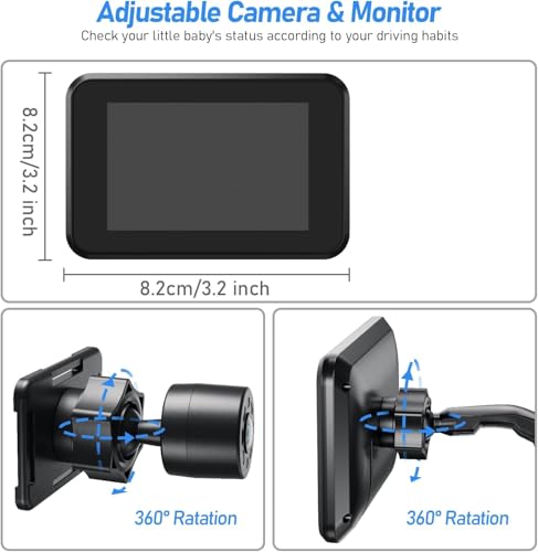 image for Itomoro Baby Car Camera USB Plug, 4.3