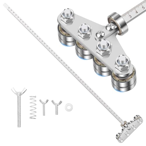 Circular Saw Guide Rail Wood Cutting Guide Ruler Adjustable Caliper for Precise Cutting and Straight Line Guidance Woodworking DIY Tool for Circular Saws Hand Saws