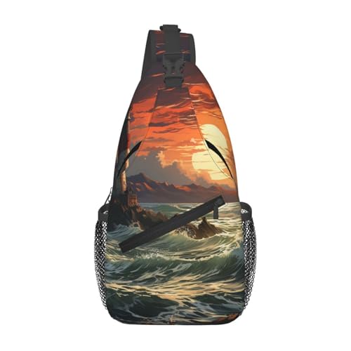 Morrales tipo Sling para hiking para adultos negros miniatura 2