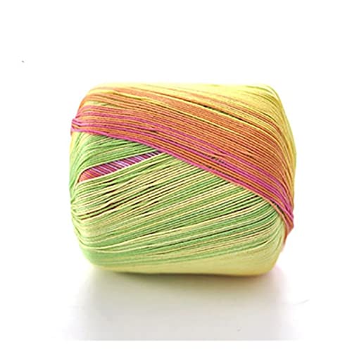 Baumwollspitzengarn for Hand Strickabschnitt-gefärbter Regenbogen 5# Spitze Häkeln Thin Thread for Kissenmatte Wohlbefugte Lieferungen 10 STÜCKE Wolle garn (Color : N805) Cover