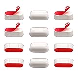 LUTER 12 Pieces Toilet Seat Bumpers Toilet Replacement Bumper Kit Universal Toilet Seat Buffer with...