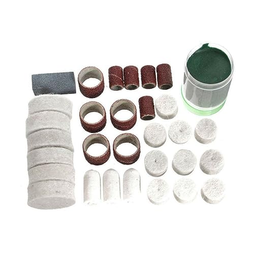 NULYLU 222pcs Set Polishing Head Wool Buffing Pad Electrical Tools Electric Da Sander Rotary Tool Mini Drill Buffing Machine for Car Auto Tools Car Detailing Tools Wisking Tool Electric