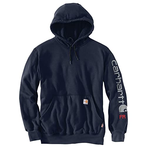 Image of Carhartt Men's Big & Tall Rain Defender Paxton Heavyweight Hooded Sweatshirt