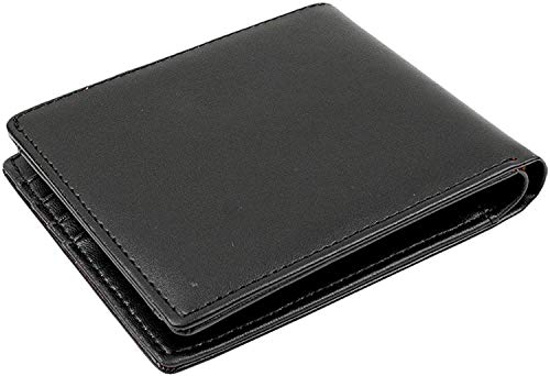Genuine Leather Bifold Wallet for Men and Women Card Coin Purse