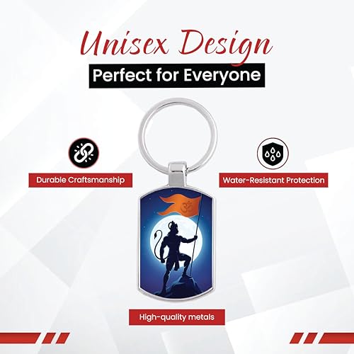 Image of Stylish Metal Keychains with Permanent Glossy Print - Inspirational Quotes & Spiritual Designs - Perfect Key chains for loved ones, Personal Use, Gifts & Return Gifts