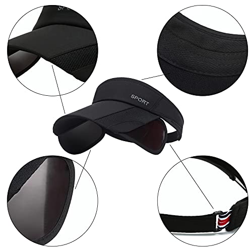 Sombrero tipo visera con ala ancha ajustable para mujer miniatura 3