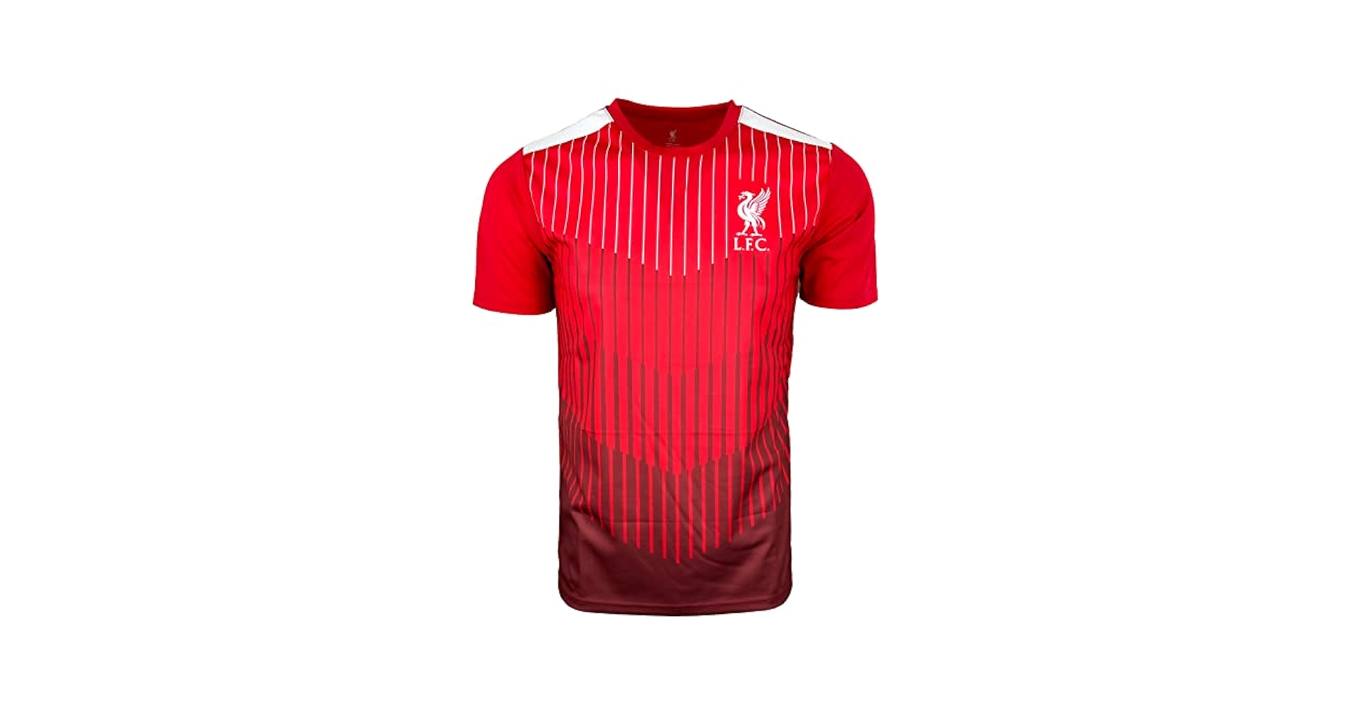 L.F.C. レッド ストライプ ジャージ Amazon.com: Men's Liverpool Performance Jersey, Licensed