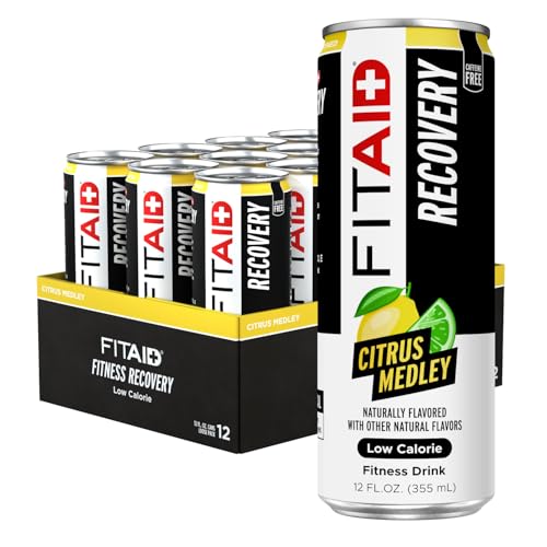 FITAID Post Workout Recovery Drink, Citrus Medley, 12 fl oz (4-Pack)