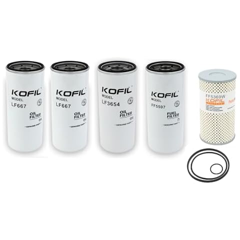 Kofil Maintenance Kit for D13 Engine, Include 2 X LF667, LF3654, FF5507, FF5369W Cover