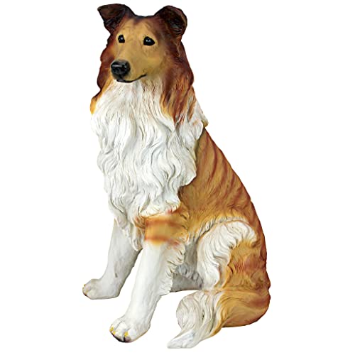 Design Toscano QL6925 Long-Haired Collie Dog Statue,full color #1