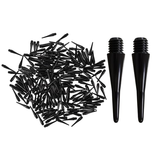 linbenanono 200 Pack 2BA Thread Soft Dart Tips - Premium Plastic Replacement Points Essential Accessories for Electronic Dartboards & Soft Tip Darts Good Gifts for Men Women