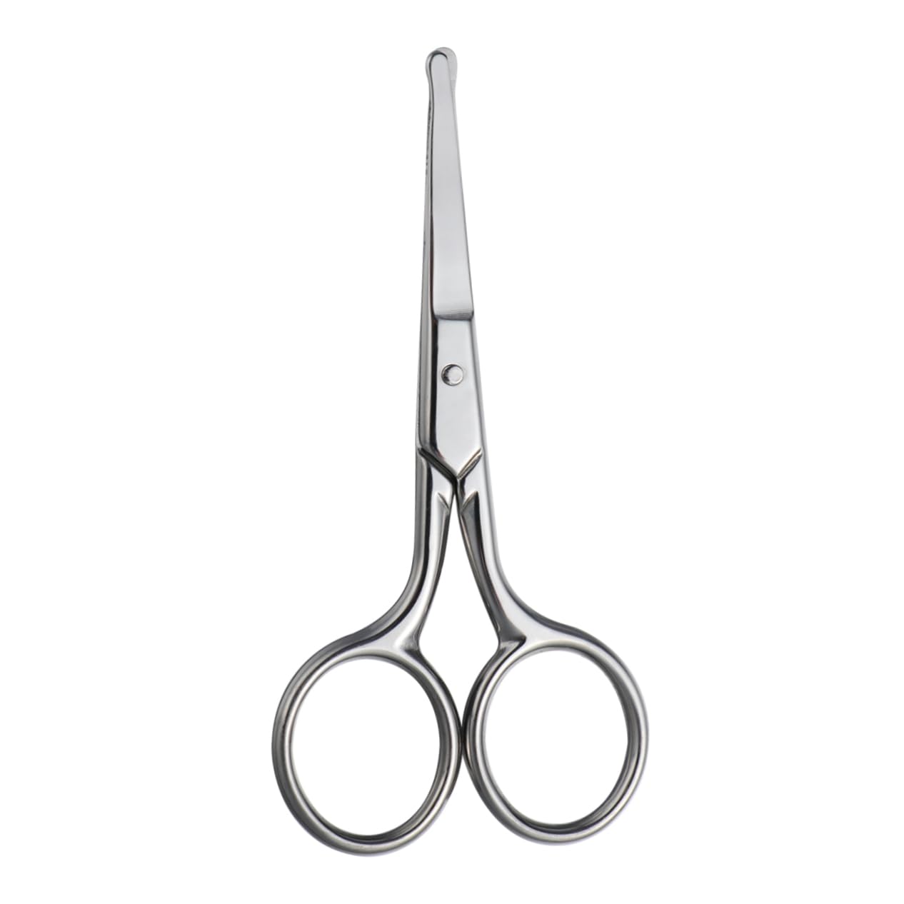 Mikinona Multi-purpose Scissor with Round Tip Eyebrow Trimmer for Men Nose Hair Scissors Facial Hair Scissors Stainless Steel Comfort Grip