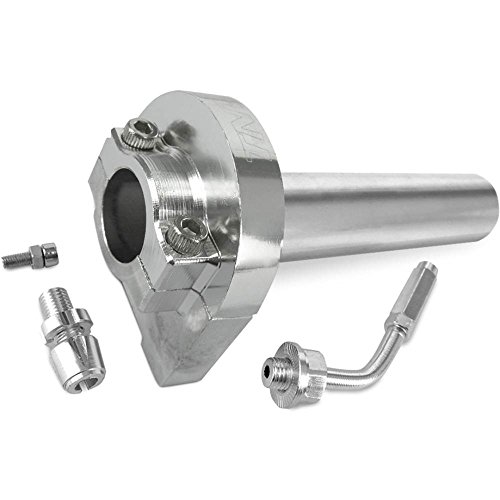 Poignée gaz tirage rapide alu argent pour une réactivité moteur maximale