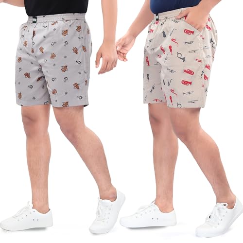 Image of UNOseven Boys Cotton Regular Shorts - Side Pockets - Available from Size 8 to XL
