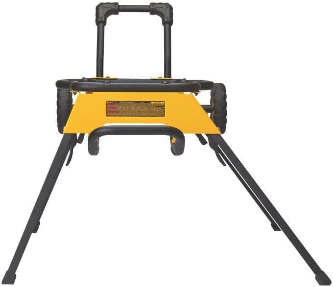 Rear view of DEWALT DWE74911 Rolling Table Saw Stand
