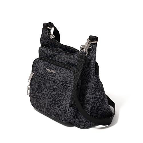 Image of Baggallini Securtex Anti-theft Crossover Crossbody Bag 11 inchw X 8.5 inchh, Rfid, Built-in Wallet, Locking Zippers