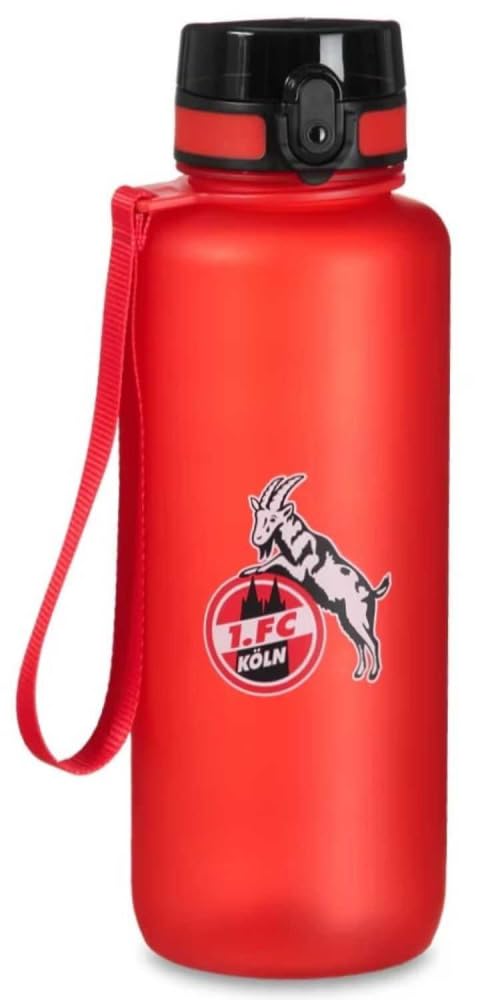 1. FC Köln Trinkflasche 1.5 Liter - Logo - ROT | Tritan Flasche | Große Sportflasche